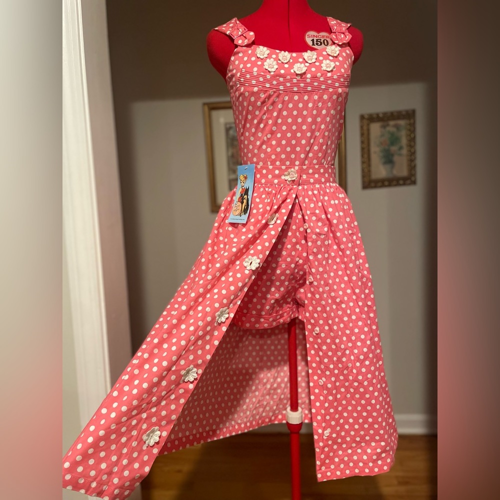 Pink Polka Dot Jumpsuit